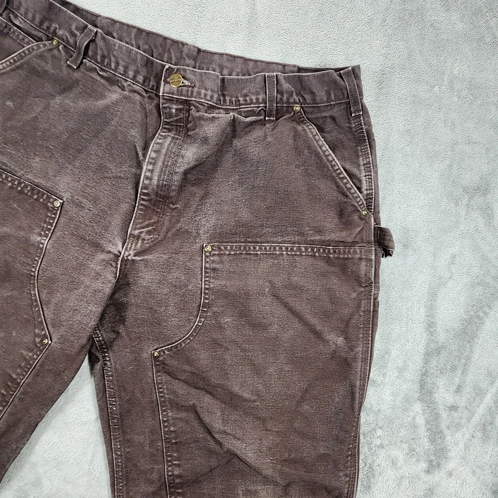 Vintage Carhartt Pants Mens 38x30 Brown B136 Double Knee Loose Fit‎ Carpenter